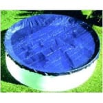 Bâche hiver pour piscine ovale PISCINEO - 6.10 x 3.75 m - PVC tressé - Couverture de protection pour l'hiver