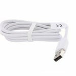 WHITE USB CABLE LEAD CHARGER FOR BESTOPE 300ML CORDLESS ELECTRIC TEETH FLOSSER