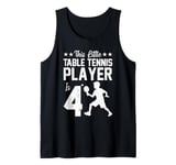 4th Birthday Table Tennis player 4 Years Old Tank Top