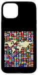 iPhone 15 Plus 252 Flags,World Flags,World map with flags. Case