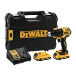 Visseuse-perceuse à percussion sans fil dcd 709 D2T 18 v 2 Ah 13 mm 1,5-13 mm Dewalt