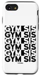 Coque pour iPhone SE (2020) / 7 / 8 Gym Sis Gym Sœur Entraînement Design sur le Dos Femmes Gym