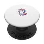 Licorne Kawaii Neko pour filles, enfants, femmes, hommes PopSockets PopGrip Adhésif