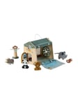 VERTBAUDET Maison d'activités des Animaux Tanzanie en Tissu et Bois FSC® Beige TU