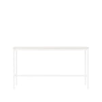 Muuto Base high bar table White laminate, white legs, plywood edge, b50 l190 h105