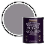 Rust-Oleum Peinture Violette Résistante à l'eau pour Faïence de Cuisine, Finition Mate - Iris 750ml