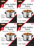 4x Toastabags Pk Of 5 Slow Cooker Liners 30 x 55cm Croc Pot Liner Round Or Oval