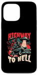 Coque pour iPhone 13 Pro Max Highway to Hell - Bold Urban Graffiti Esthétique