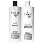 Nioxin System 1 Cleanser Scalp Therapy Conditioner Duo for Unisex 33.8 oz Shampooing, Conditioner 999.60 ml