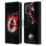 OFFICIAL JURASSIC WORLD FALLEN KINGDOM KEY ART LEATHER BOOK CASE FOR OPPO PHONES