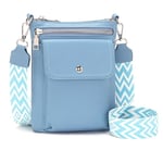 Atgbiem Pochette Telephone Portable Petit Sac Bandoulière Femme Bleu Ciel Sacoche Femme Sac Pour Telephone Portable