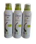 3 x Dove Shower Mousse With Coconut Oil. Shower & Shave. 24h Softness 3x200ml