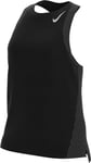 Nike Femme W Nk Df Race Singlet Vest, Black/Reflective Silv, XL EU