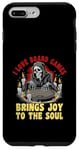 Coque pour iPhone 7 Plus/8 Plus I Love Board Games Bring Joy To The Soul Grim Reaper