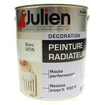 Julien Peinture Radiateur Formule Glycero Haute Performance jusqu'à 120°C - Blanc Satiné - 2,5L