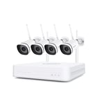 Foscam FN7108W-B4-N Kit de Vidéosurveillance IP HD 4 Caméras 1080P Infrarouge 20m Blanc