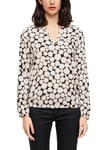 s.Oliver BLACK LABEL 29.001.11.2852 Blouse, Noir (Black AOP 99a3), 42 (Taille Fabricant: 40) Femme