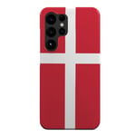 EIDERWOOD Samsung Galaxy S23 Ultra Hard Plast Deksel - Danmarks Flagg