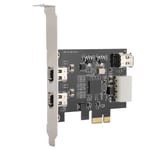 PCI -E 1X - 3-porttinen 1394A (2/1) Riser Card 800 Mbps Video Capture -kortti