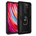 BestST Coque Redmi Note 8 Pro, étui Protection TPU Souple Durable avec Support de 360° Rotation Anneau [Support de Voiture magnétique] [Protection Antichoc] [Armor Box] Coque pour Redmi Note 8 Pro