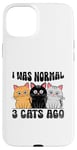 Coque pour iPhone 15 Plus J'étais normal il y a 3 chats Persan Longhair