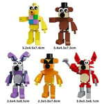 5kpl/setti Fnaf Five Nights At Freddy's Building Blocks Lelu Bonnie Foxy Toimintafiguurit Pelit Lelut Kokoelmat Mallit Syntymäpäivä Lapset Lahjat [kk]