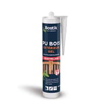 Bostik Colle Polyuréthane Gel PU Bois Exterieur Prise Rapide, Assemblage et Aboutage Bois Extérieur, Toutes Essences, Cartouche 310 ml, Incolore