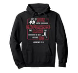 Let Us Run With Endurance The Race Marathon Running Pullover Hoodie