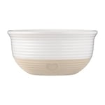 Mason Cash Rustic Charm Mixing Bowl 26cm 3.5L Stoneware with Debossed Heart Motif Ideal for Baking Dough Cakes Salads & Pasta