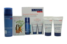 CLARINS MEN HYDRATE GIFT SET 50ML SUPER MOISTURE BALM + 30ML SHAMPOO & S/G + 30M