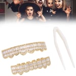 Teeth Set Easy To Put On Hip Hop Teeth Grills For Halloween Parties For Men And