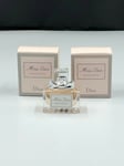 2 X Dior Miss Dior Miniature 5ml Edt For Women ( Total 10ml )