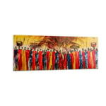 Impression sur Verre 140x50cm Tableaux Image Photo Afrique tribu Art Decoration