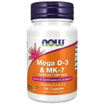 Now Foods Mega D3 4000 IU + K2 MK-7 180 mcg, 60 gélules