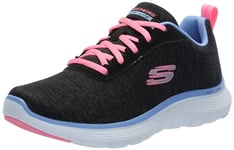 Skechers Women's Flex Appeal 5.0 Sneaker, Bkmt= Black Multi, 6 UK Wide