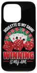 Coque pour iPhone 13 Pro La roulette est mon jeu Gagner est mon objectif