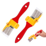 2Pcs Cutting in Paint Brush for Painting, Cutting in Tools for Painting, Cutting in Brush, Paint Brush Edger, Edging Paint Brush for Cutting in Interior Wall Concealed Corner, Paint Brush Edger