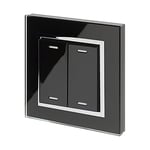 Retrotouch Friends of Hue Smart Switch - Black with Chrome Trim, 02801