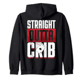 Cribbage Board Game Straight Outta Crib Cribbage Player Zip Hoodie