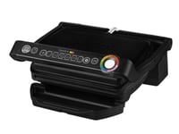 Tefal - GC7058 - Barbecue de contact intelligent - 6 programmes automatiques - Adaptation de la température et du cycle de cuisson à l’épaisseur des aliments - Plaques antiadhésives - Acier inoxydable - Surface de gril de 600 cm² - 30 x 20 cm - Noir