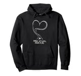 Miles of Love, Roads of Joy Valentine’s Journey of the Heart Pullover Hoodie