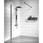 Paroi de Douche Florida - 120 x 200 cm - Badplaats - Chrome - 8 mm