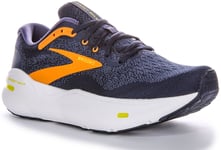 Brooks Ghost Max Soft Cushion Stable Ride Mens Sneakers Navy Yellow US 6 - 13