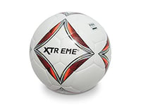 Mondo Sport Xtreme Kaleidos 13875 Ballon de Football Professionnel Taille 5 450 g Blanc Rouge Argent