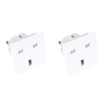 GEFOM 25371 Adaptateur DE Voyage UK 13A_France (Lot de 2)