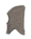 Wheat Balaclava Ullfleece - Eli | Barn 0-5år - Brun Melange