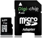 Digi-Chip 32GB Micro-SD for Nextbase Dash Cam 122, 222 Camera Memory Card