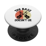 The Bass Doesn't Lie Bassist Player Musician Band PopSockets Adhesive PopGrip