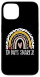 iPhone 13 100 Days Smarter Teacher Rainbow 100th Day Of School Kids Case