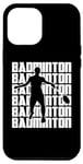 Coque pour iPhone 12 Pro Max Joueur professionnel de badminton Raquette de sport